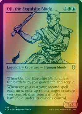 Oji, the Exquisite Blade [436] [Rulebook Showcase] [Commander Legends: Battle for Baldur's Gate] [Foil]