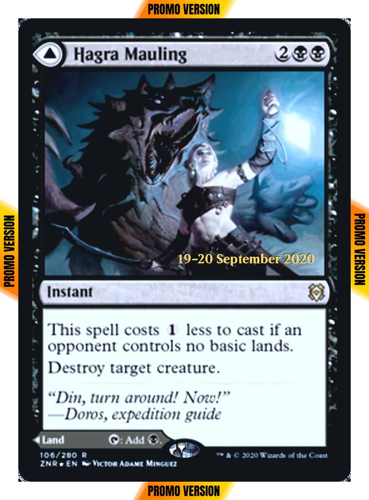 Hagra Mauling // Hagra Broodpit [Prerelease] [106s] [Zendikar Rising Promos] [Foil]