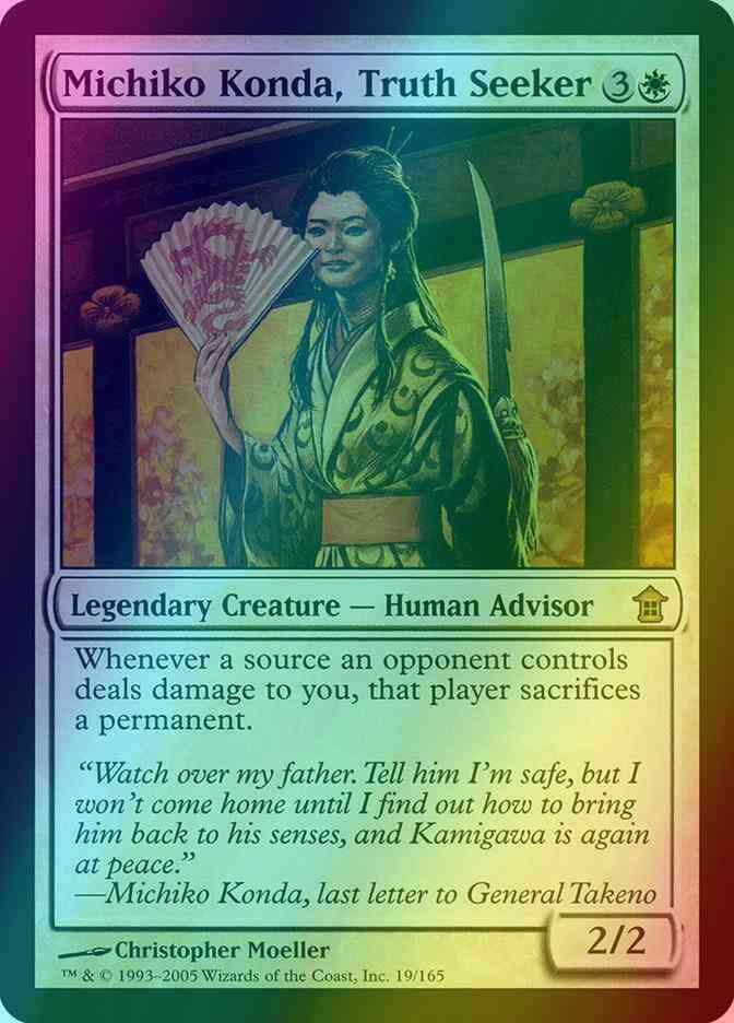 Michiko Konda, Truth Seeker [19] [Saviors of Kamigawa] [Foil]