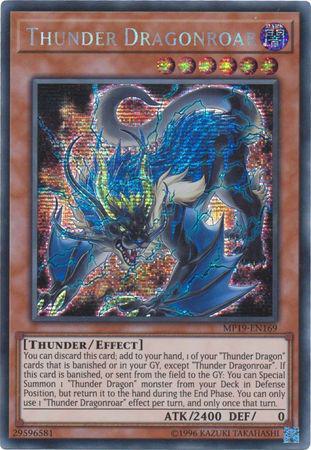 Thunder Dragonroar - MP19-EN169 - Prismatic Secret Rare - Unlimited