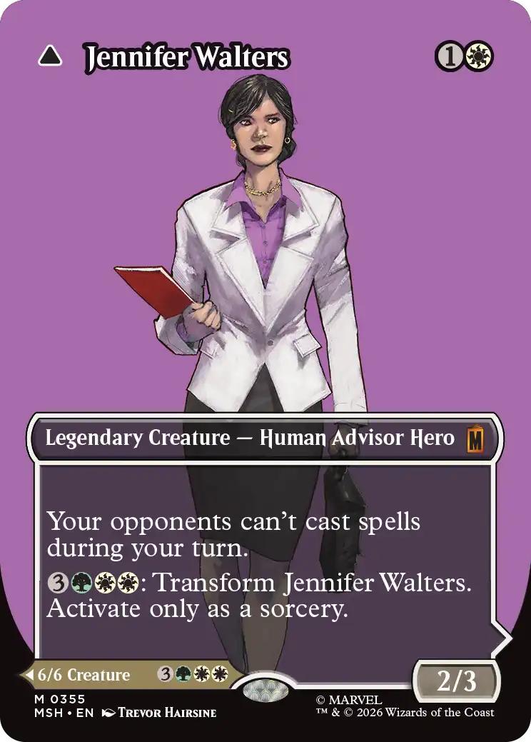 Jennifer Walters // The Sensational She-Hulk [355] [Borderless] [Logo] [Marvel Super Heroes] [Non-Foil]