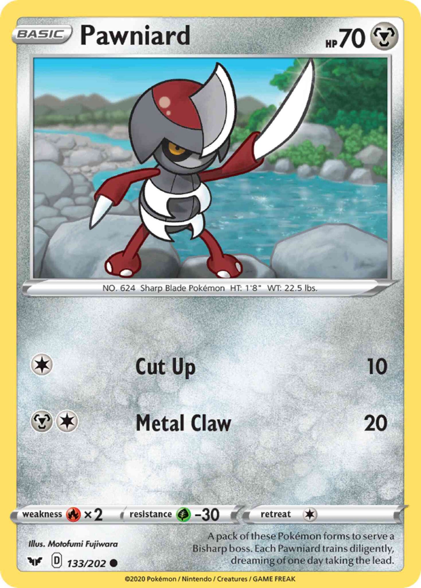 Pawniard - 133/202 - Common [swsh1-133] [Non-Holo]