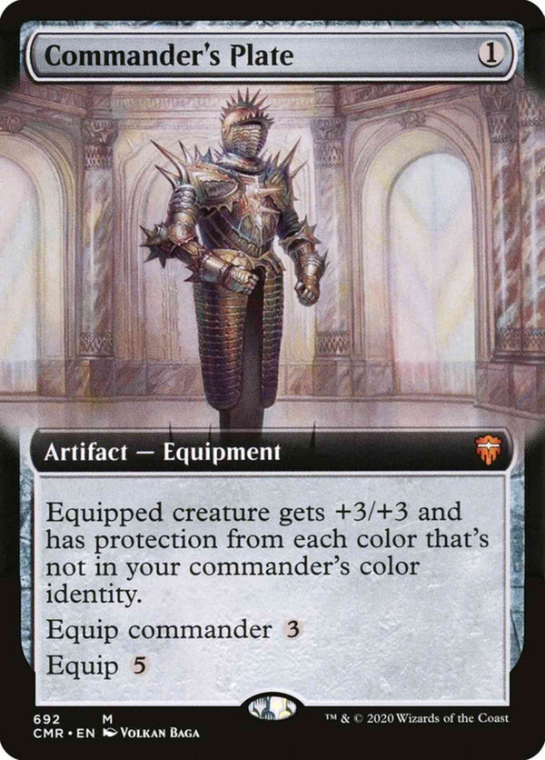 Commander's Plate [692] [Extended Art] [Commander Legends] [Non-Foil]