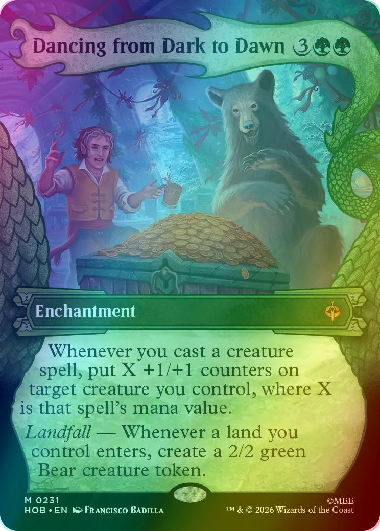 Dancing from Dark to Dawn [231] [Borderless] [Dragon Hoard] [The Hobbit] [Foil]