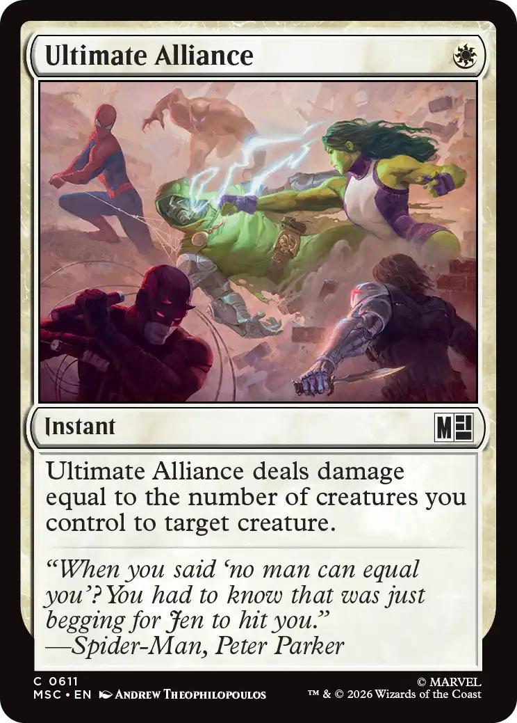 Ultimate Alliance [611] [Jumpstart] [Marvel Super Heroes: Commander] [Non-Foil]