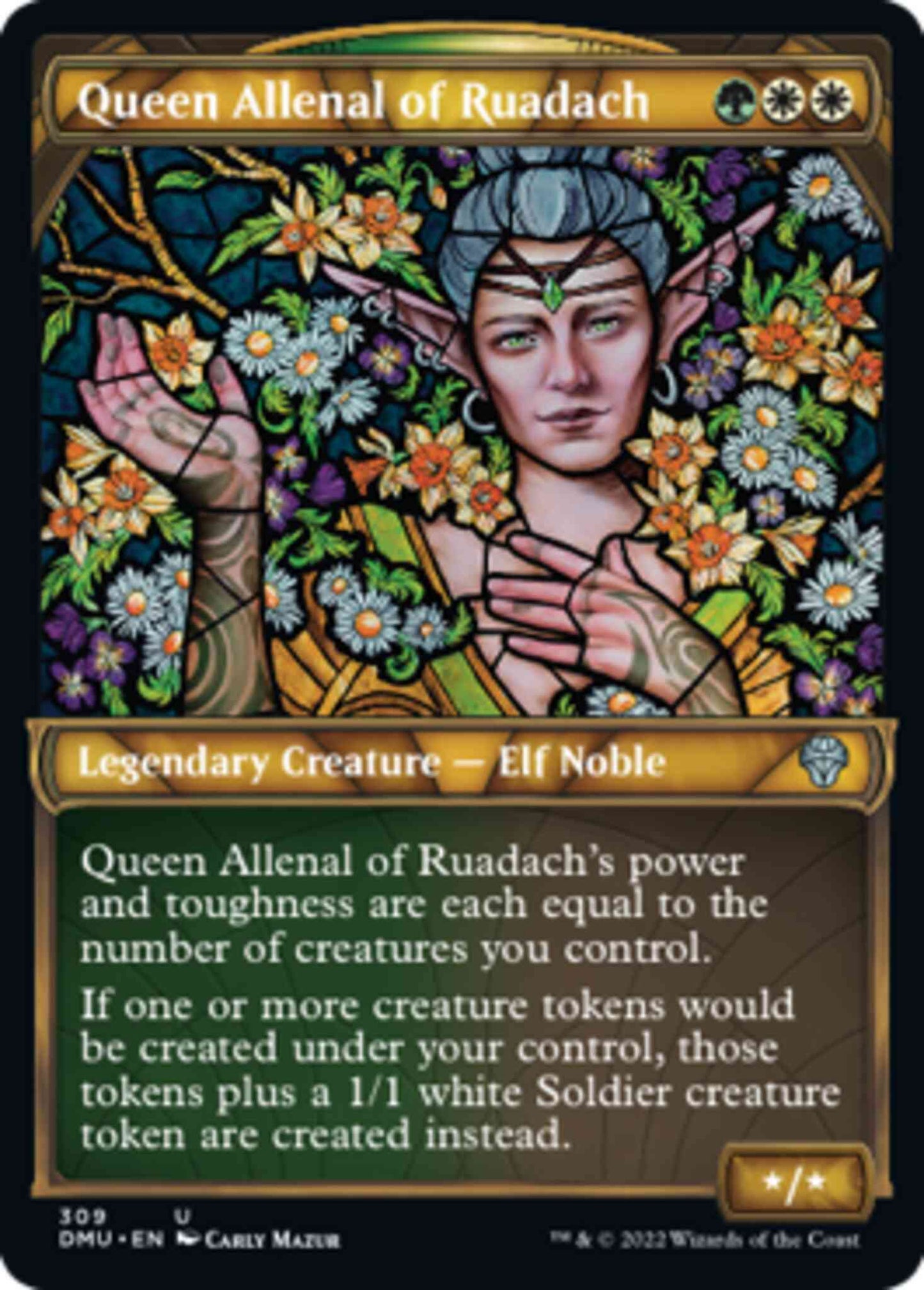 Queen Allenal of Ruadach [309] [Stained Glass Showcase] [Dominaria United] [Non-Foil]