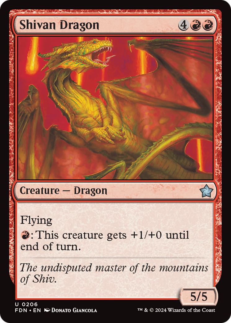Shivan Dragon [206] [Foundations] [Non-Foil]