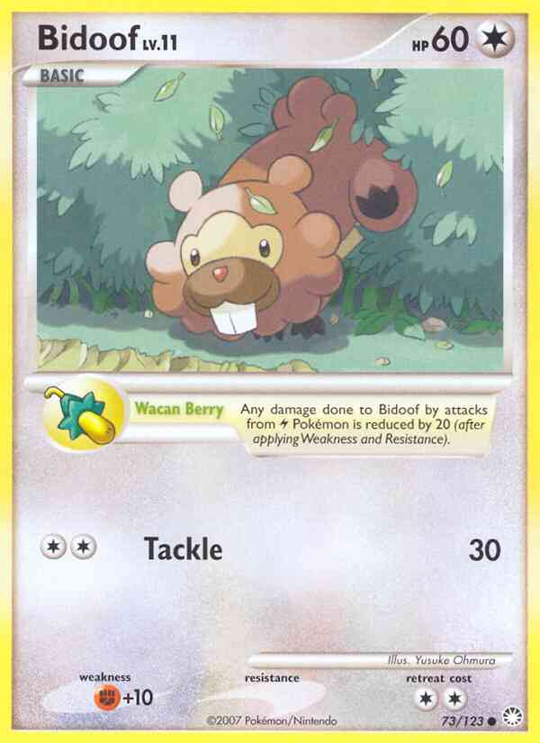 Bidoof - 73/123 - Common [dp2-73] [Non-Holo]