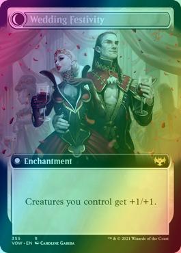 Wedding Announcement // Wedding Festivity [355] [Extended Art] [Innistrad: Crimson Vow] [Foil]