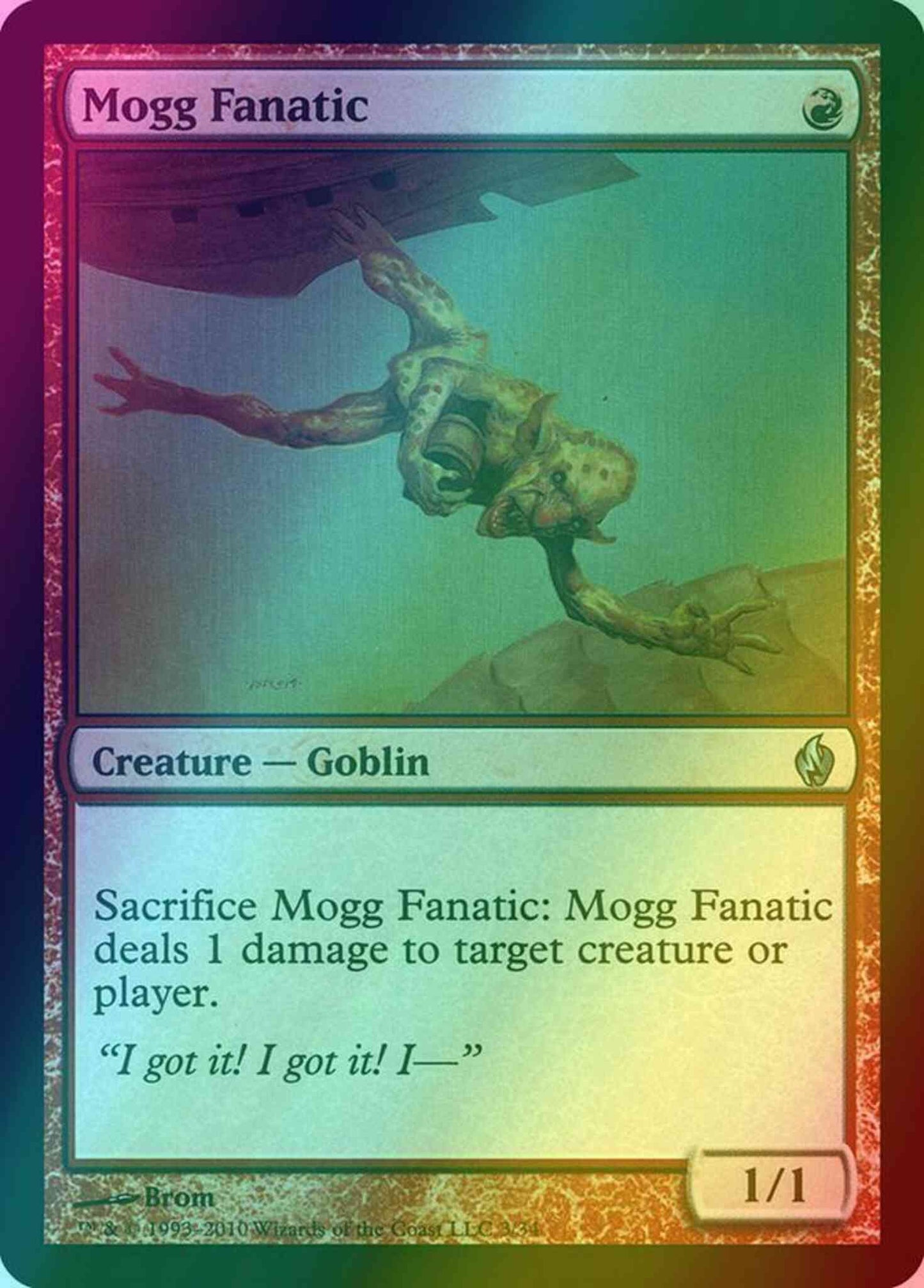 Mogg Fanatic [3] [Premium Deck Series: Fire and Lightning] [Foil]