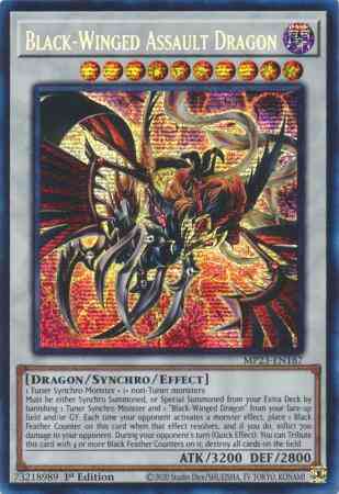 Black-Winged Assault Dragon - MP23-EN187 - Prismatic Secret Rare - 1st Edition