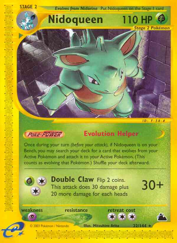 Nidoqueen - 22/144 - Rare [ecard3-22] [Reverse Holo]