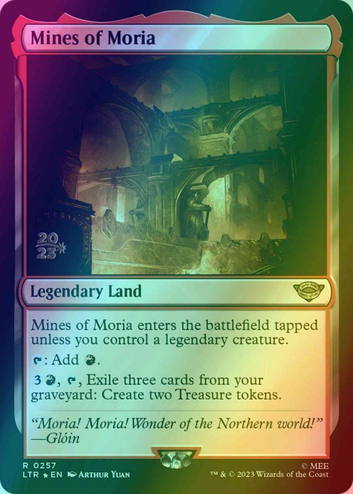 Mines of Moria [257s] [Prerelease] [The Lord of the Rings: Tales of Middle-earth: Promos] [Foil]