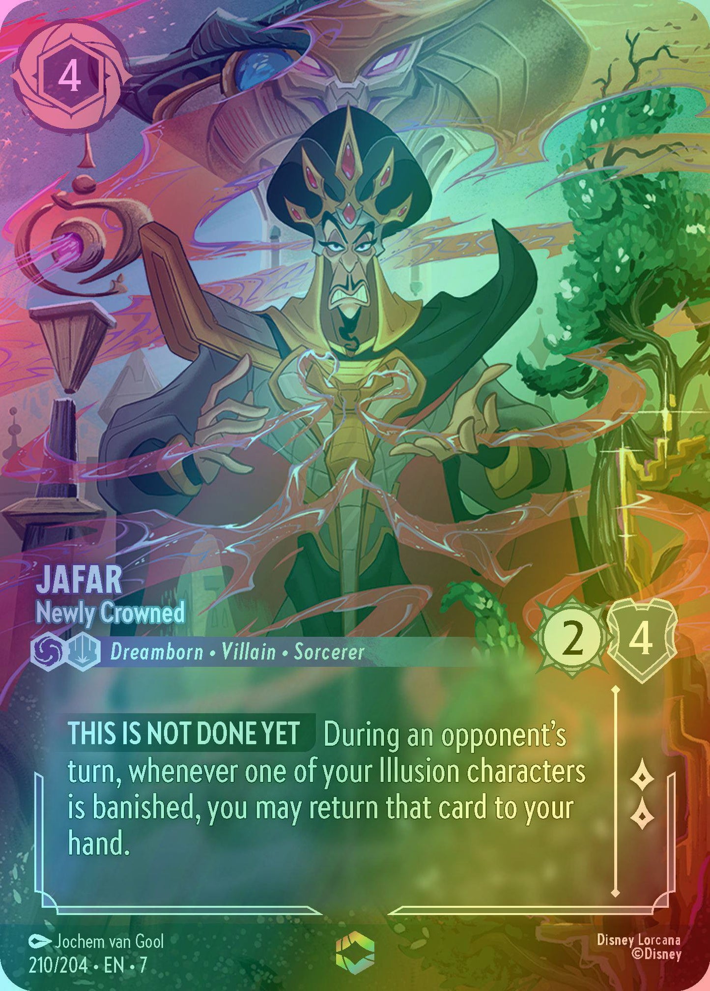Jafar - Newly Crowned (Enchanted) - 210/204 [Archazia's Island] [Holofoil]