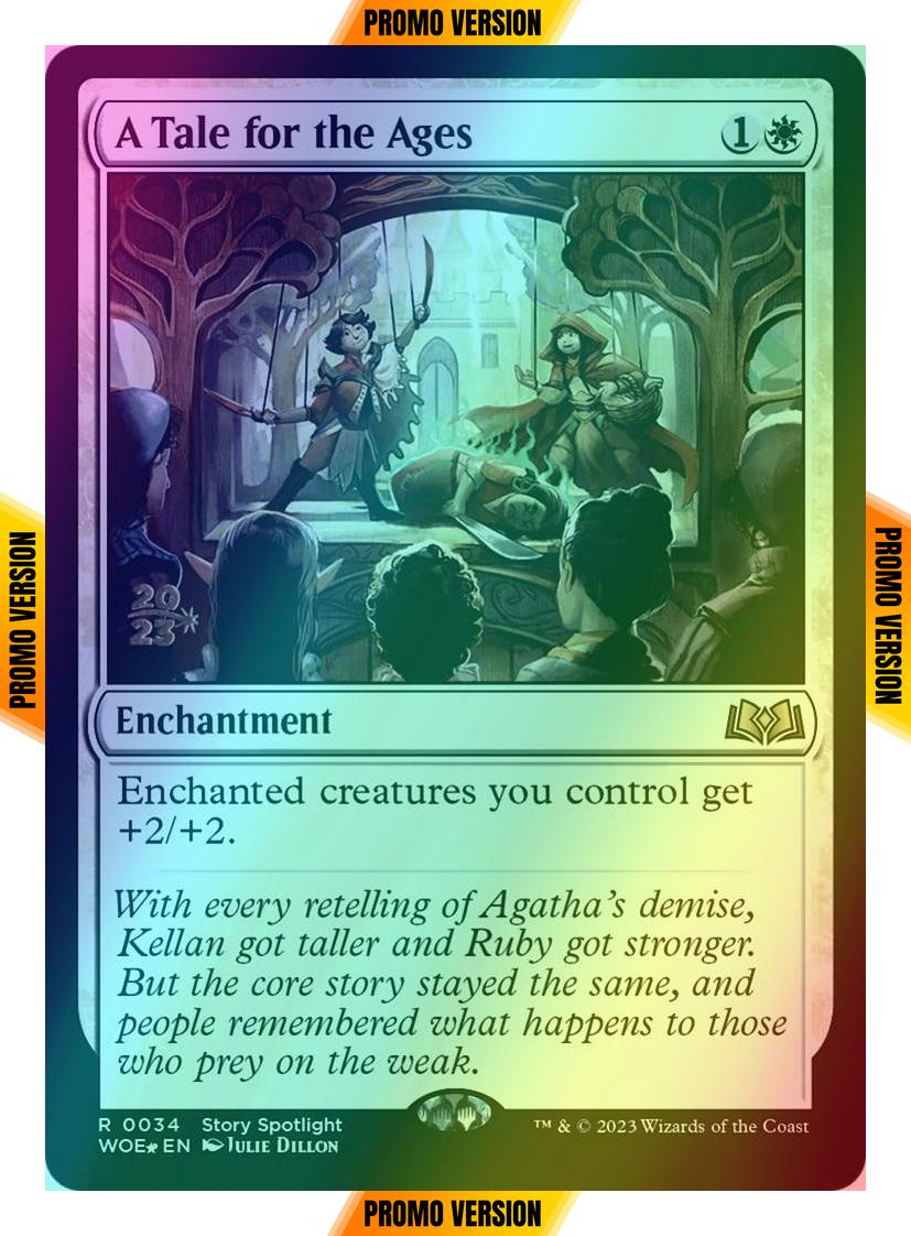A Tale for the Ages [34s] [Prerelease] [Wilds of Eldraine: Promos] [Foil]