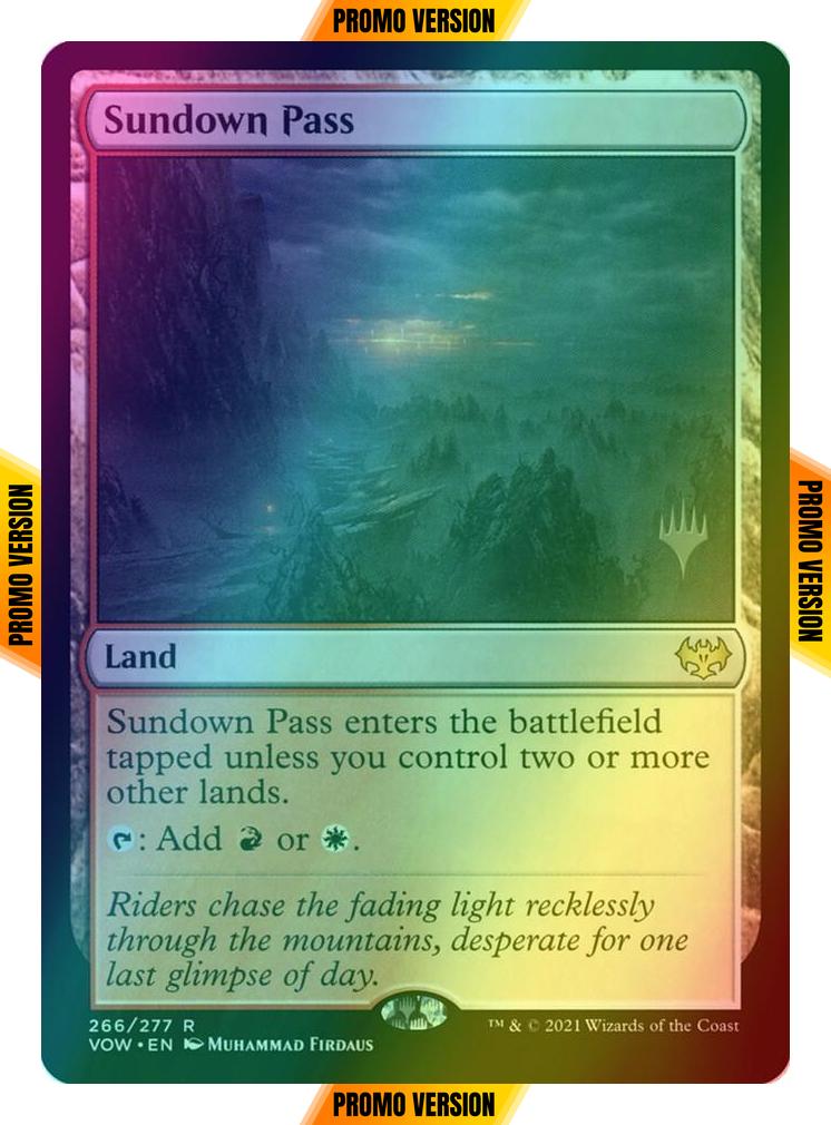 Sundown Pass [266p] [Promo Pack] [Innistrad: Crimson Vow Promos] [Foil]