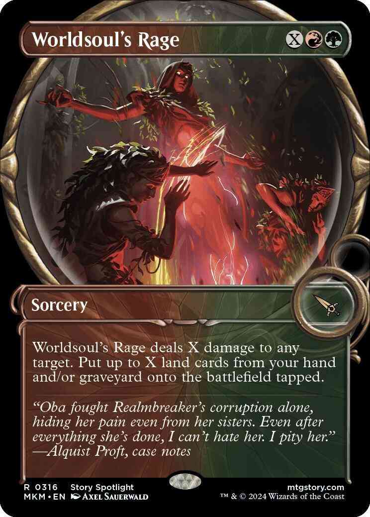 Worldsoul's Rage [316] [Magnified Showcase] [Murders at Karlov Manor] [Non-Foil]