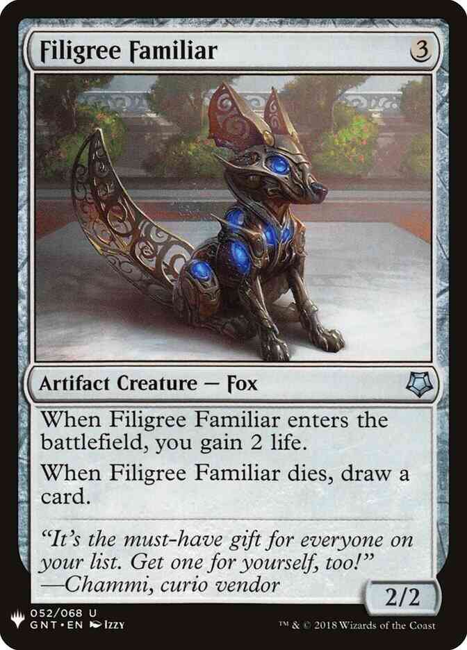 Filigree Familiar [GNT-52] [The List] [Non-Foil]
