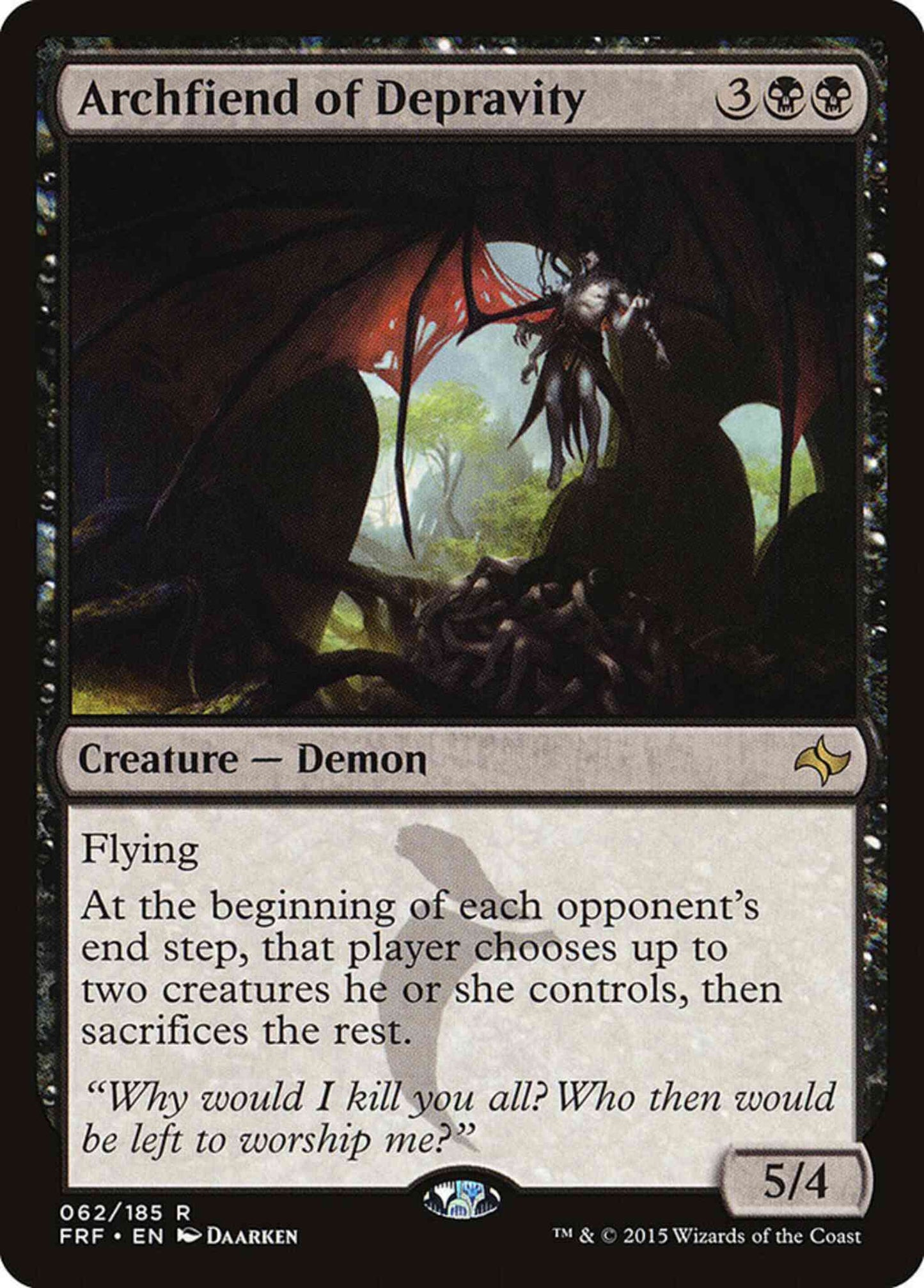 Archfiend of Depravity [62] [Fate Reforged] [Non-Foil]