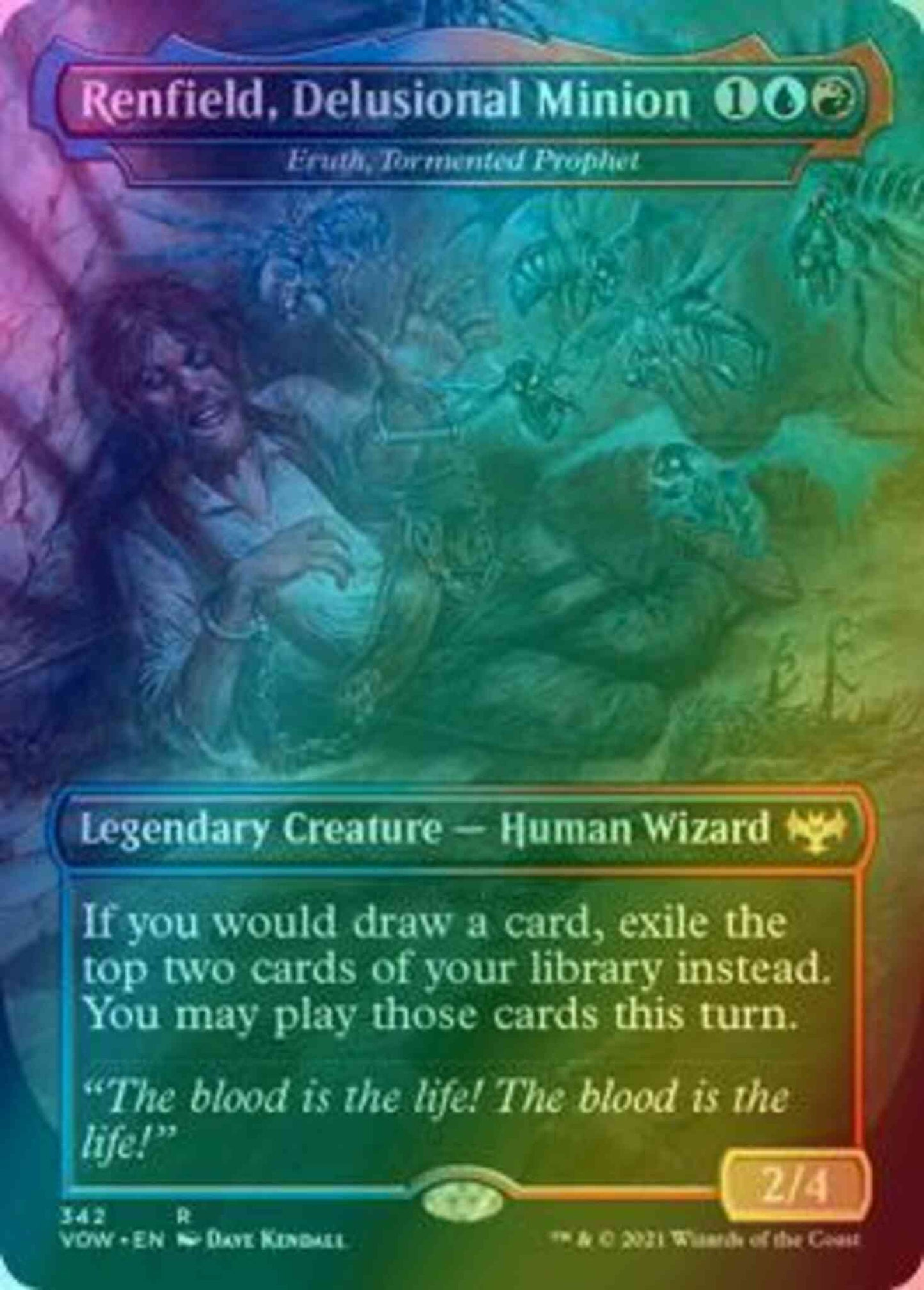 Renfield, Delusional Minion - Eruth, Tormented Prophet [342] [Dracula Series] [Innistrad: Crimson Vow] [Foil]