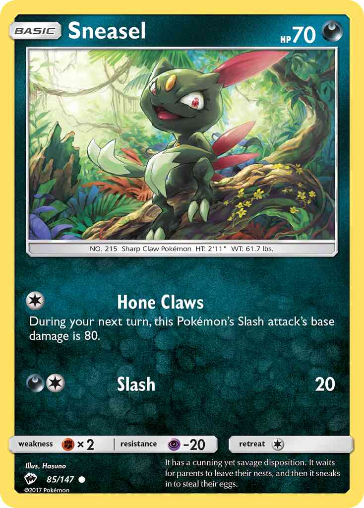 Sneasel - 85/147 - Common [sm3-85] [Reverse Holo]