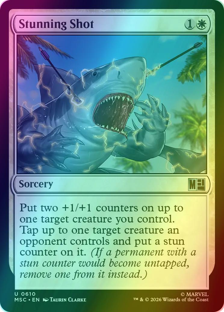 Stunning Shot [610] [Jumpstart] [Marvel Super Heroes: Commander] [Foil]