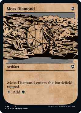 Moss Diamond [448] [Rulebook Showcase] [Commander Legends: Battle for Baldur's Gate] [Non-Foil]