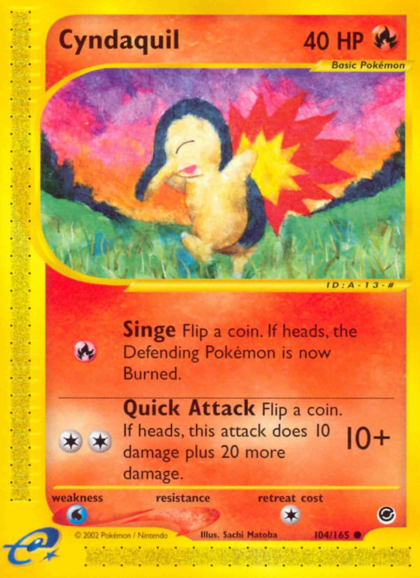 Cyndaquil - 104/165 - Common [ecard1-104] [Reverse Holo]
