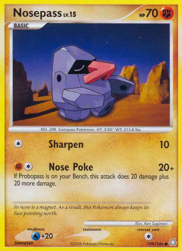 Nosepass - 109/146 - Common [dp6-109] [Reverse Holo]