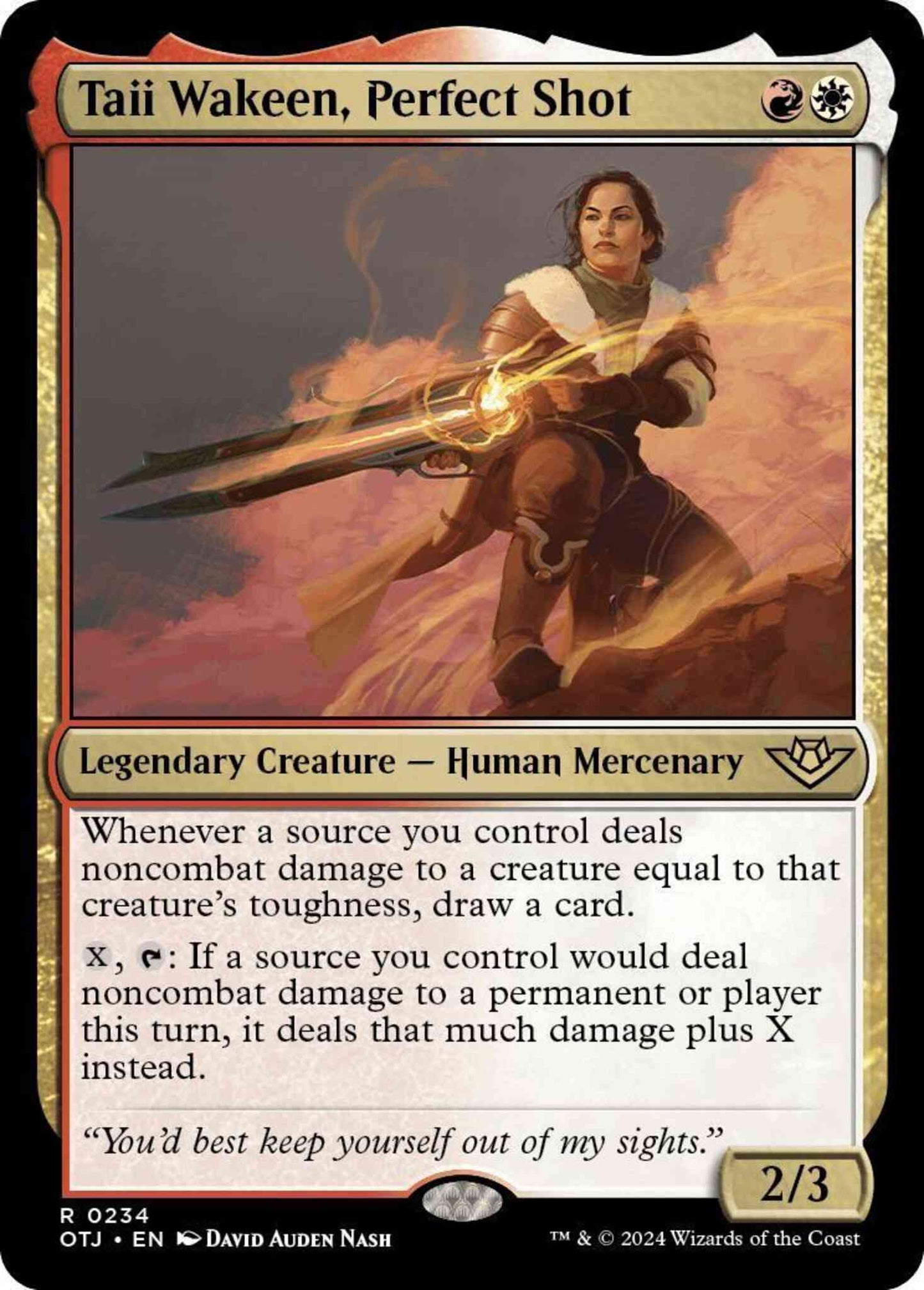 Taii Wakeen, Perfect Shot [234] [Outlaws of Thunder Junction] [Non-Foil]