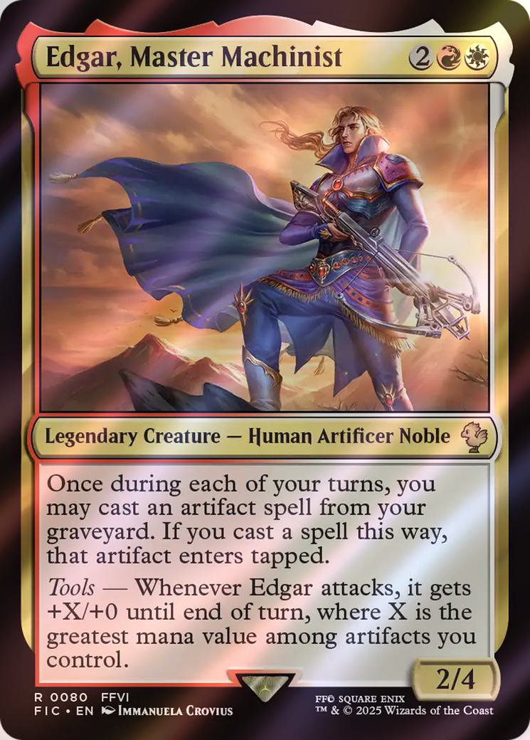 Edgar, Master Machinist [80] [FINAL FANTASY: Commander] [Surge Foil]