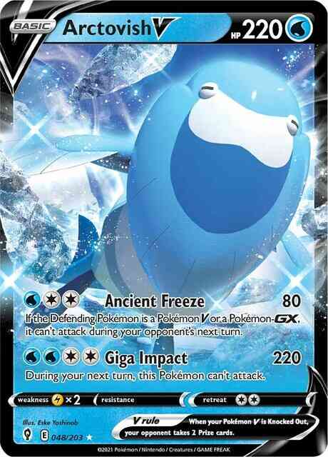Arctovish V - 048/203 - Rare Holo V [swsh7-048] [Ultra]
