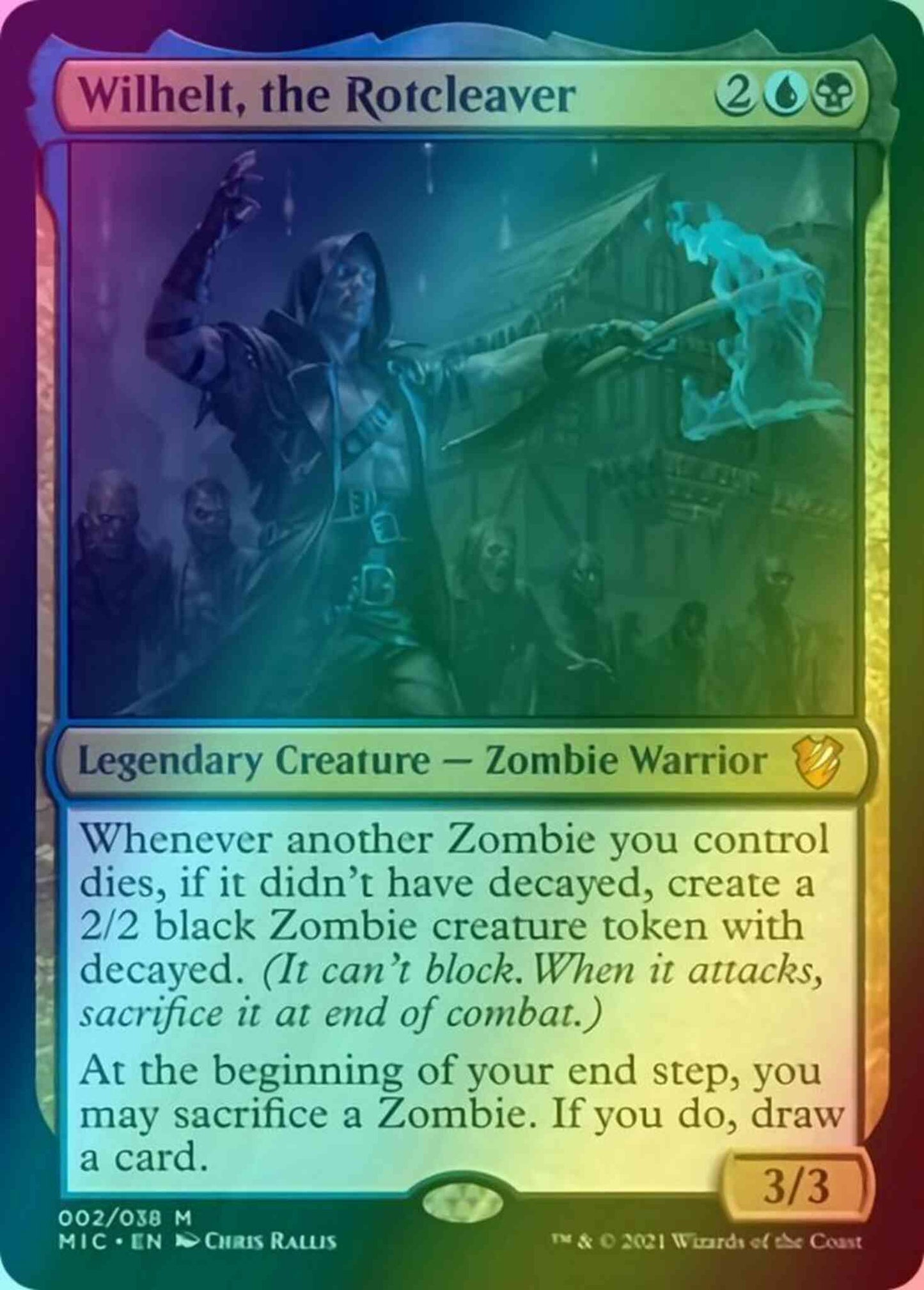 Wilhelt, the Rotcleaver [2] [Innistrad: Midnight Hunt: Commander] [Foil]