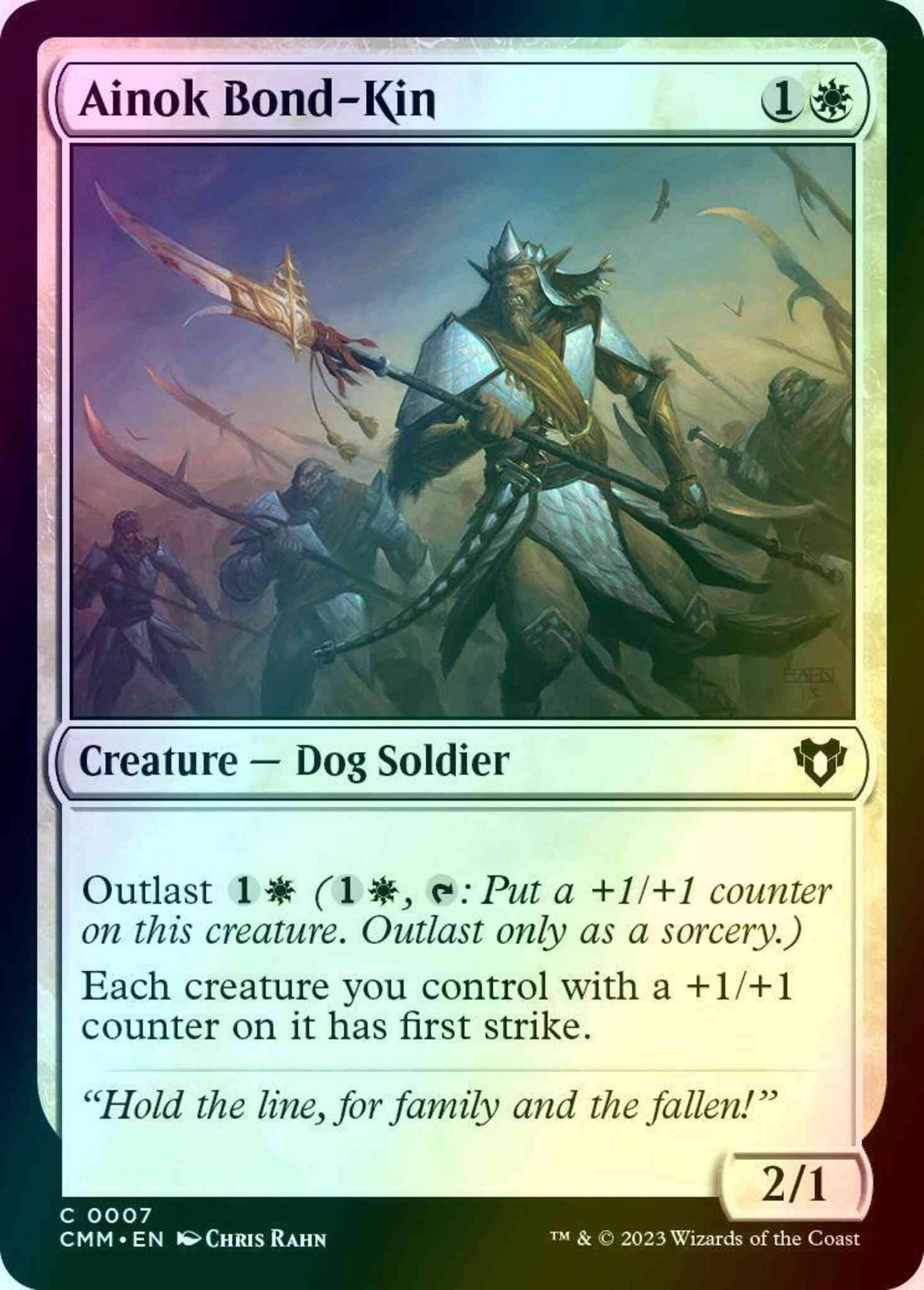 Ainok Bond-Kin [7] [Commander Masters] [Foil]