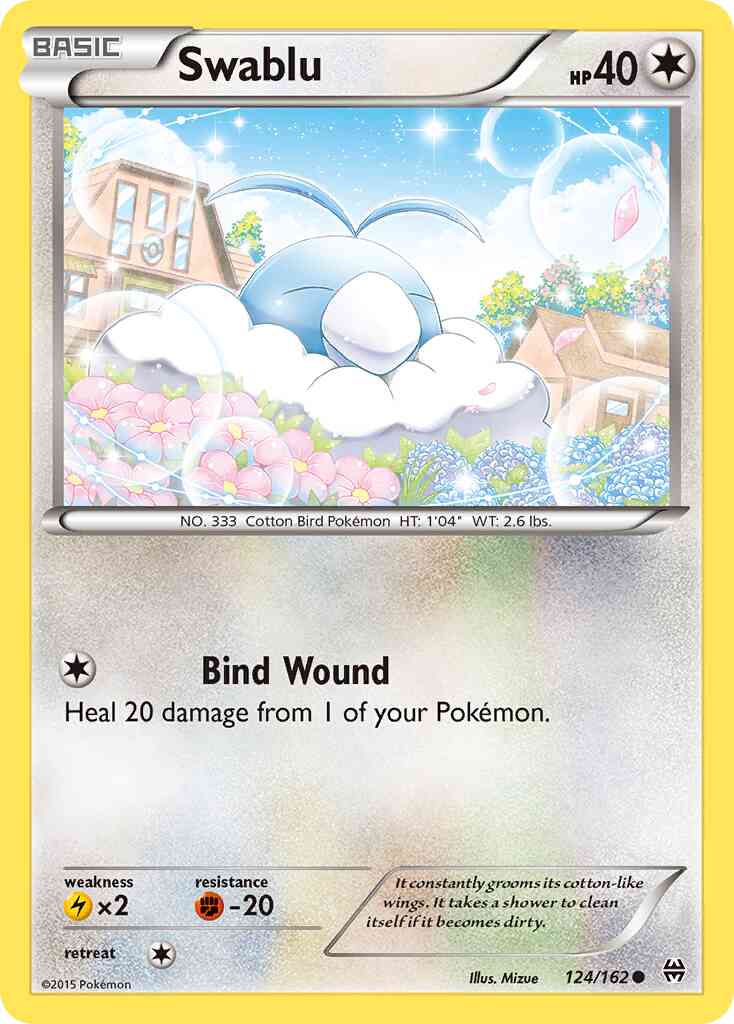 Swablu - 124/162 - Common [xy8-124] [Non-Holo]