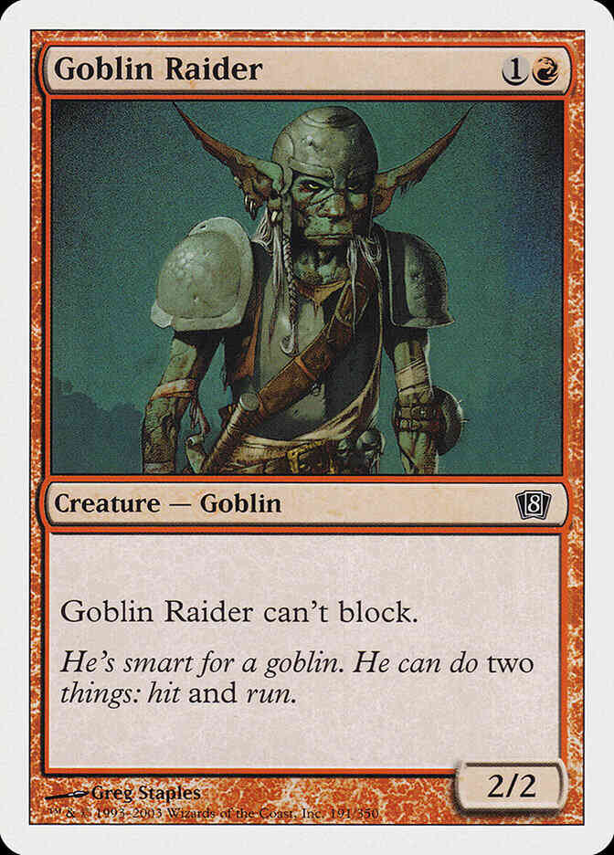 Goblin Raider [191] [Eighth Edition] [Non-Foil]