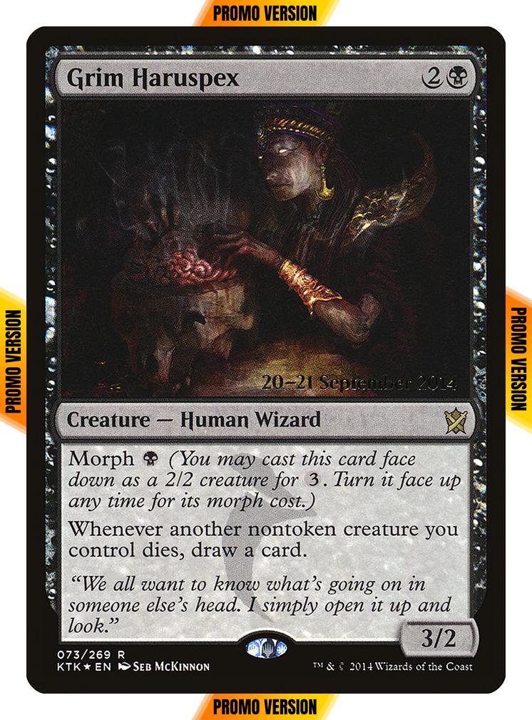 Grim Haruspex [73s] [Khans of Tarkir Promos] [Foil]