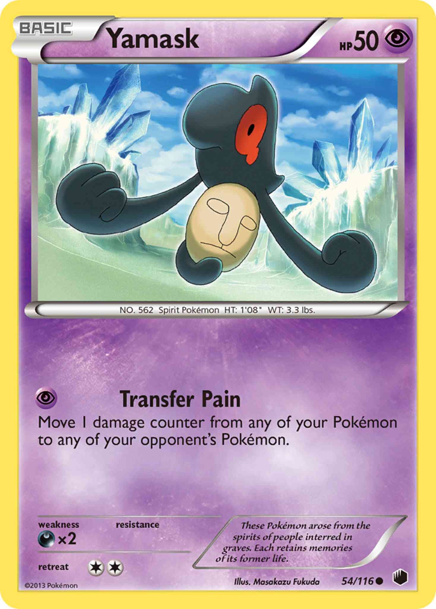Yamask - 54/116 - Common [bw9-54] [Reverse Holo]