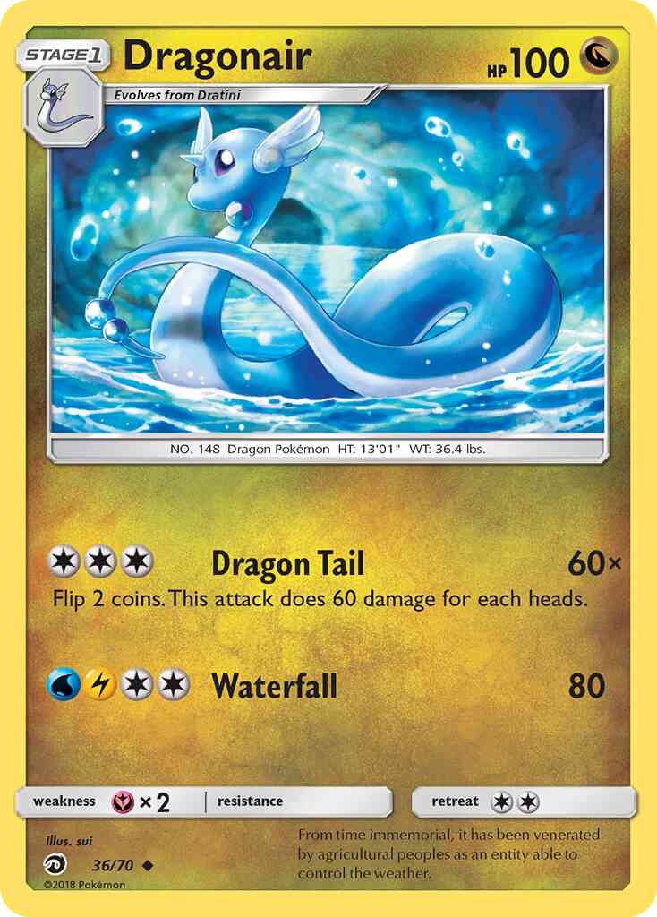 Dragonair - 36/70 - Uncommon [sm75-36] [Reverse Holo]