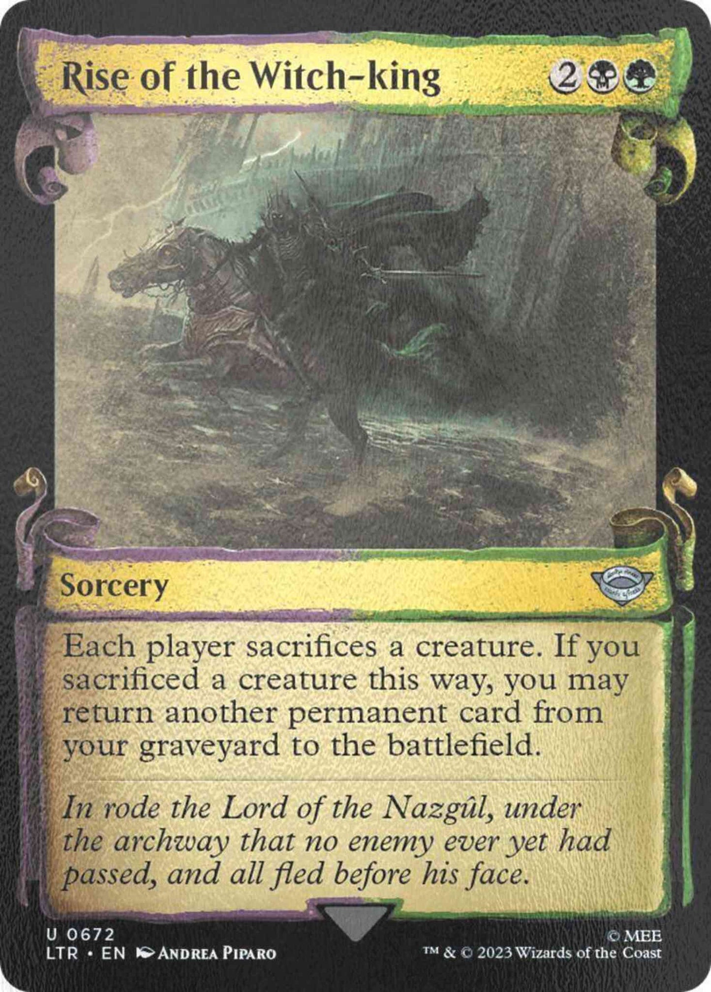 Rise of the Witch-king [672] [Scrolls Showcase] [The Lord of the Rings: Tales of Middle-earth] [Silver Foil]