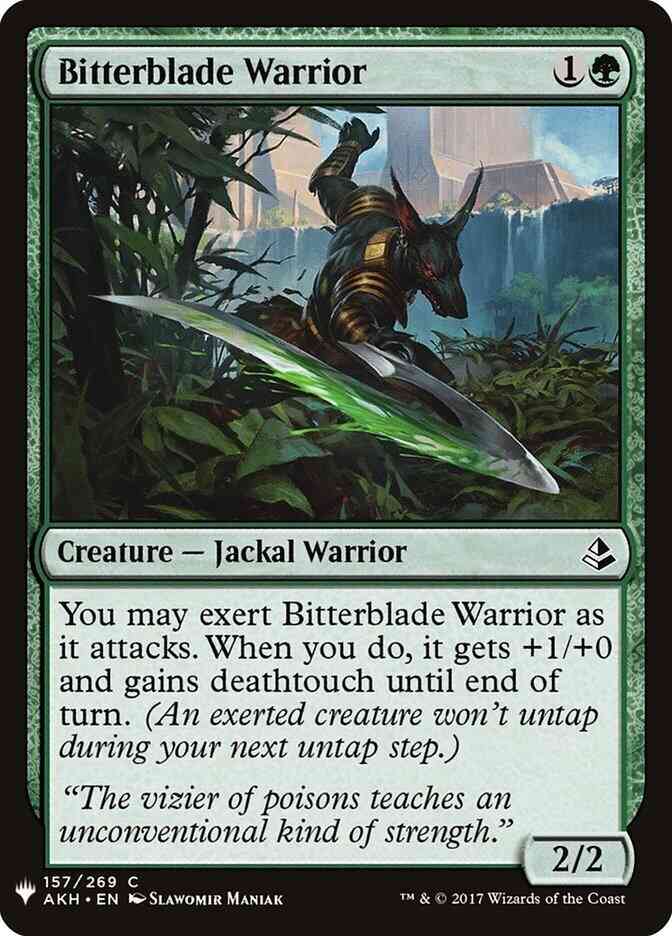 Bitterblade Warrior [AKH-157] [The List] [Non-Foil]