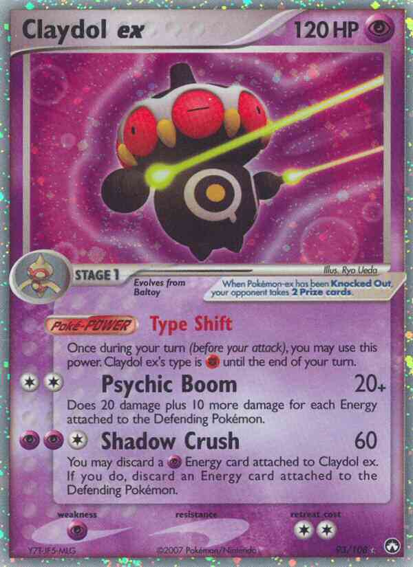 Claydol ex - 93/108 - Rare Holo EX [ex16-93] [Ultra]