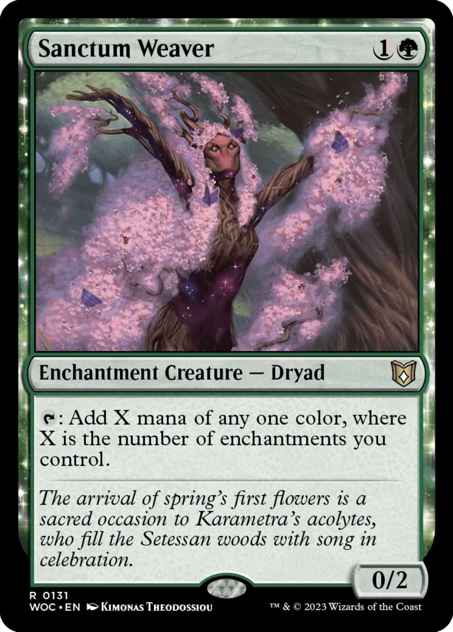 Sanctum Weaver [131] [Wilds of Eldraine: Commander] [Non-Foil]
