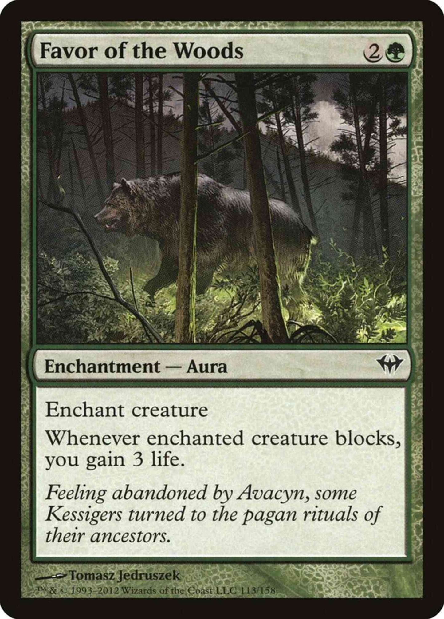 Favor of the Woods [113] [Dark Ascension] [Non-Foil]