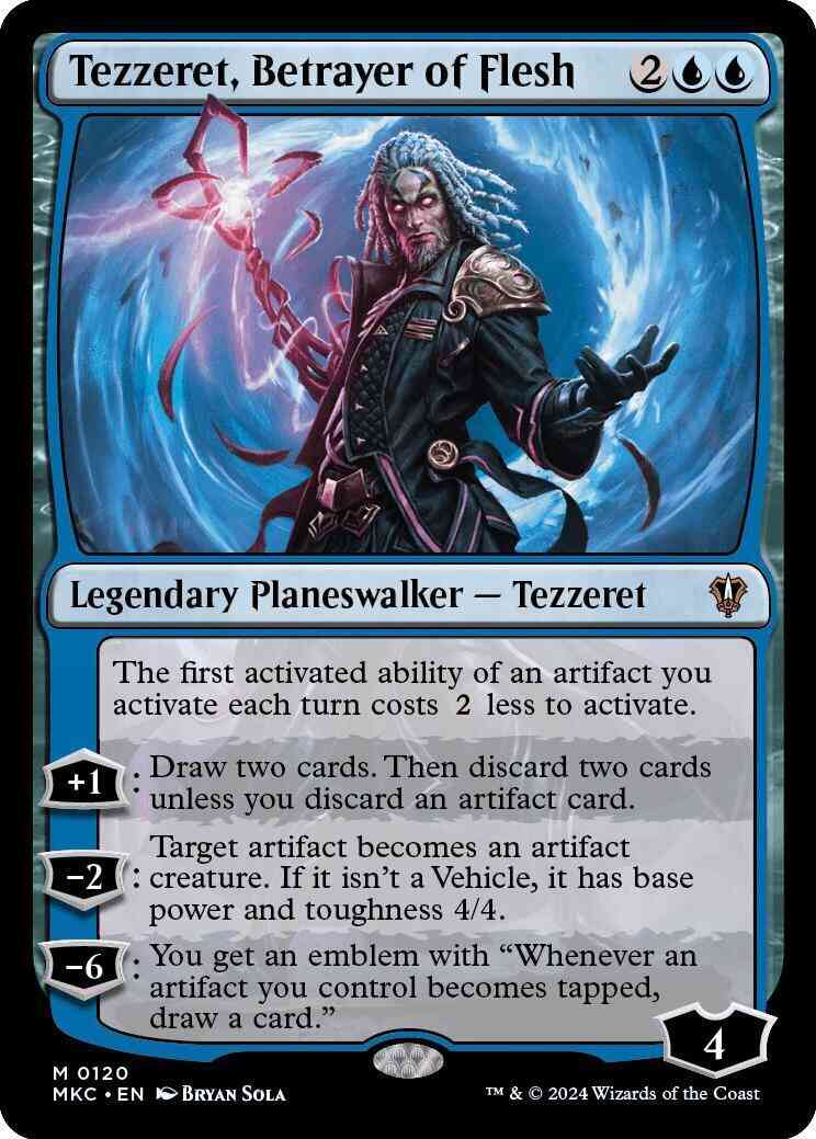 Tezzeret, Betrayer of Flesh [120] [Murders at Karlov Manor: Commander] [Non-Foil]
