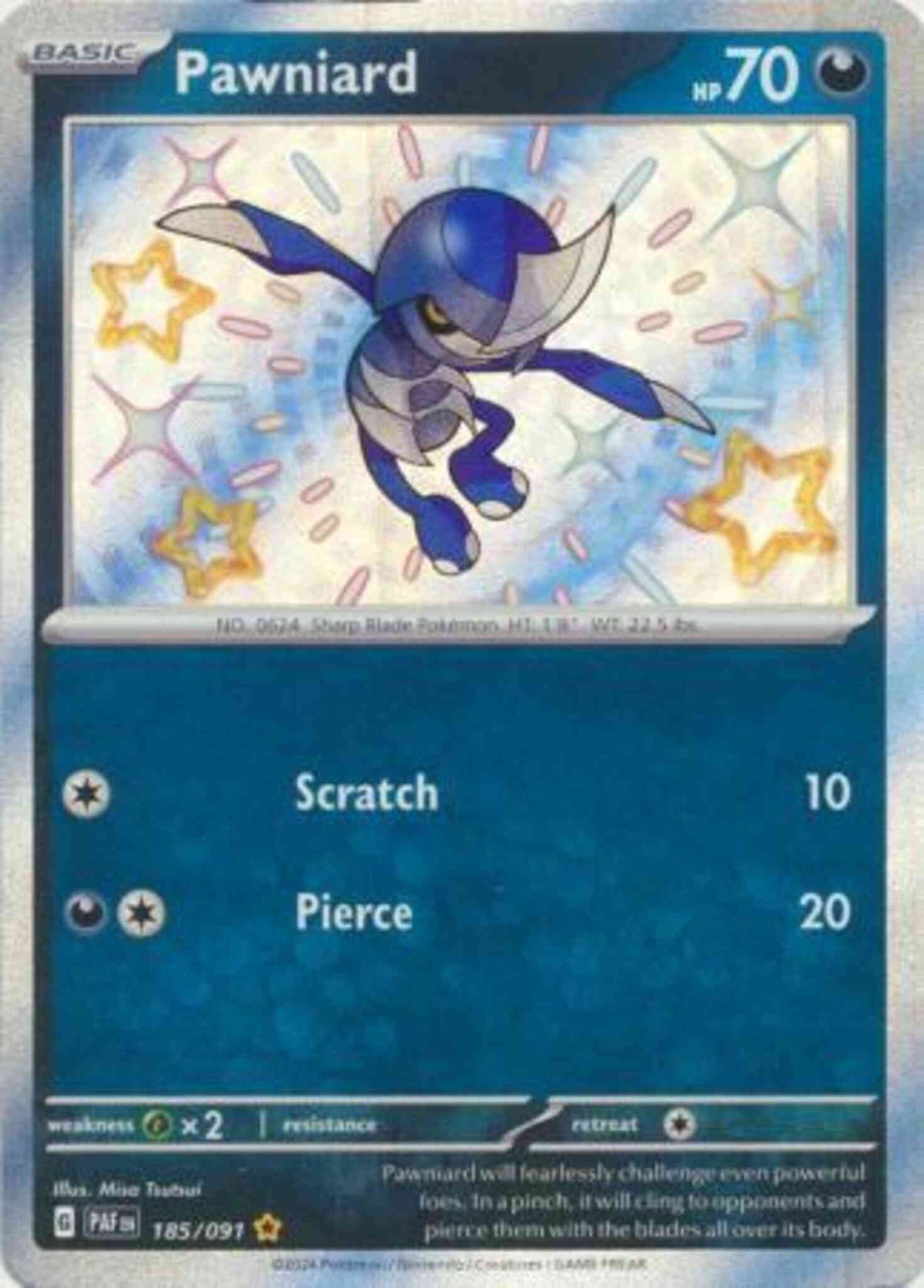 Pawniard - 185/091 - Shiny Rare [sv045-185] [Secret]