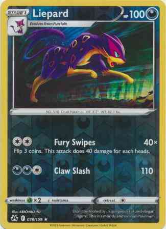 Liepard - 078/159 - Rare [swsh125-078] [Reverse Holo]