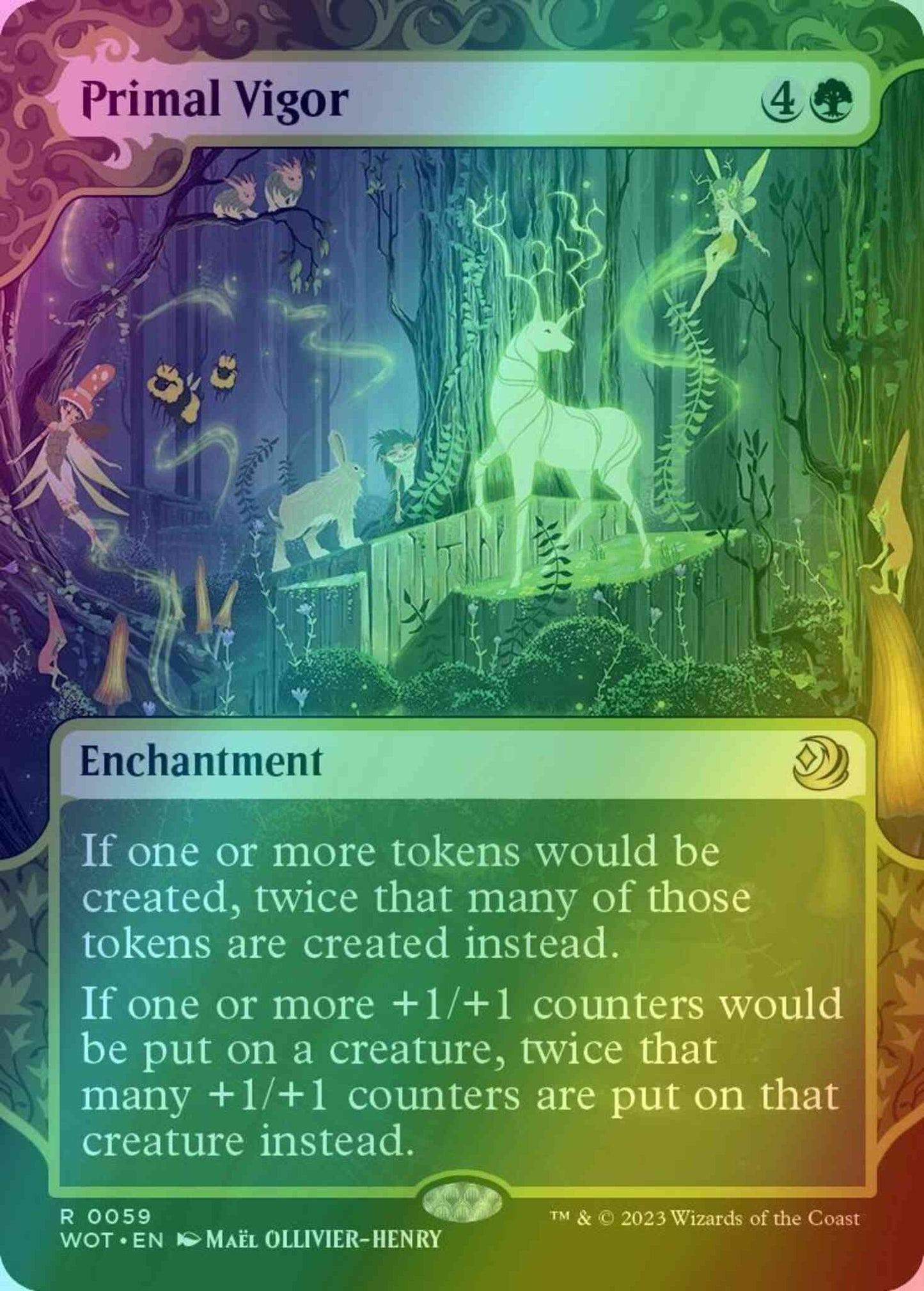 Primal Vigor [59] [Enchanting Tale Showcase] [Wilds of Eldraine: Enchanting Tales] [Foil]