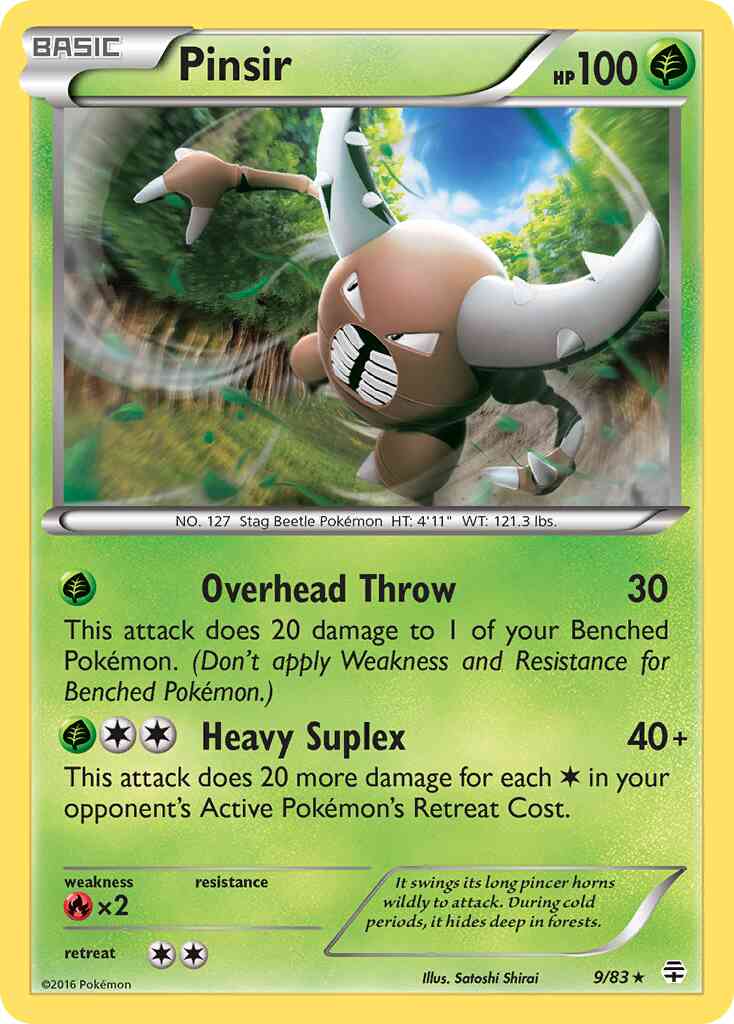 Pinsir - 9/83 - Rare [g1-9] [Non-Holo]