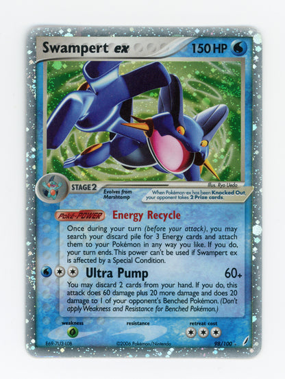Swampert ex — Damaged|Rare Holo EX — ID 19960